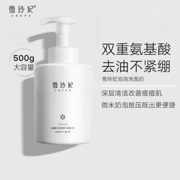 雪玲妃沁润洁面慕斯洗面奶男女（温和保湿 控油深入清洁毛孔 泡